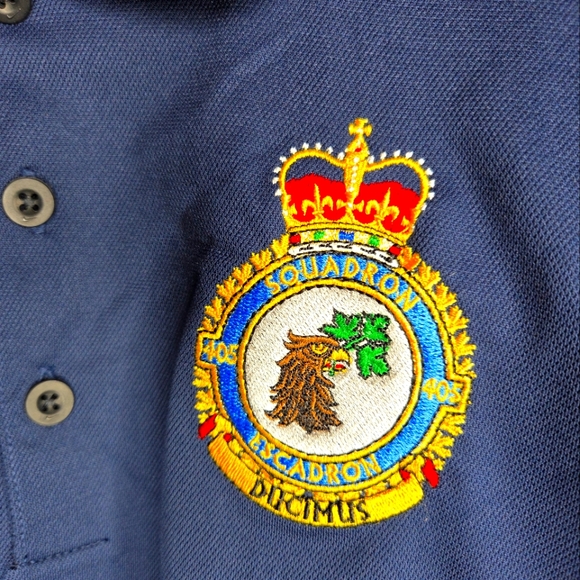 Nike Golf Tour Performance RAF 405 Squadron Navy Polo Shirt XXL NWT - Picture 2 of 13